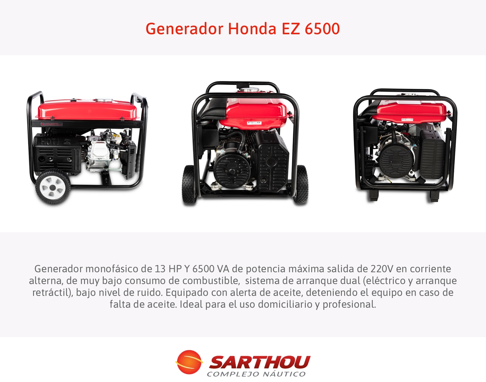 Generador Honda EZ 6500