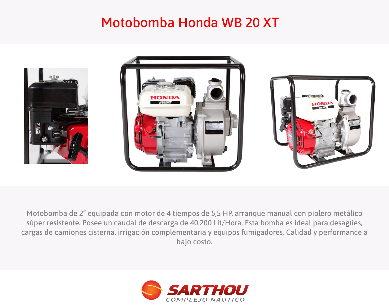 Motobomba WB 20