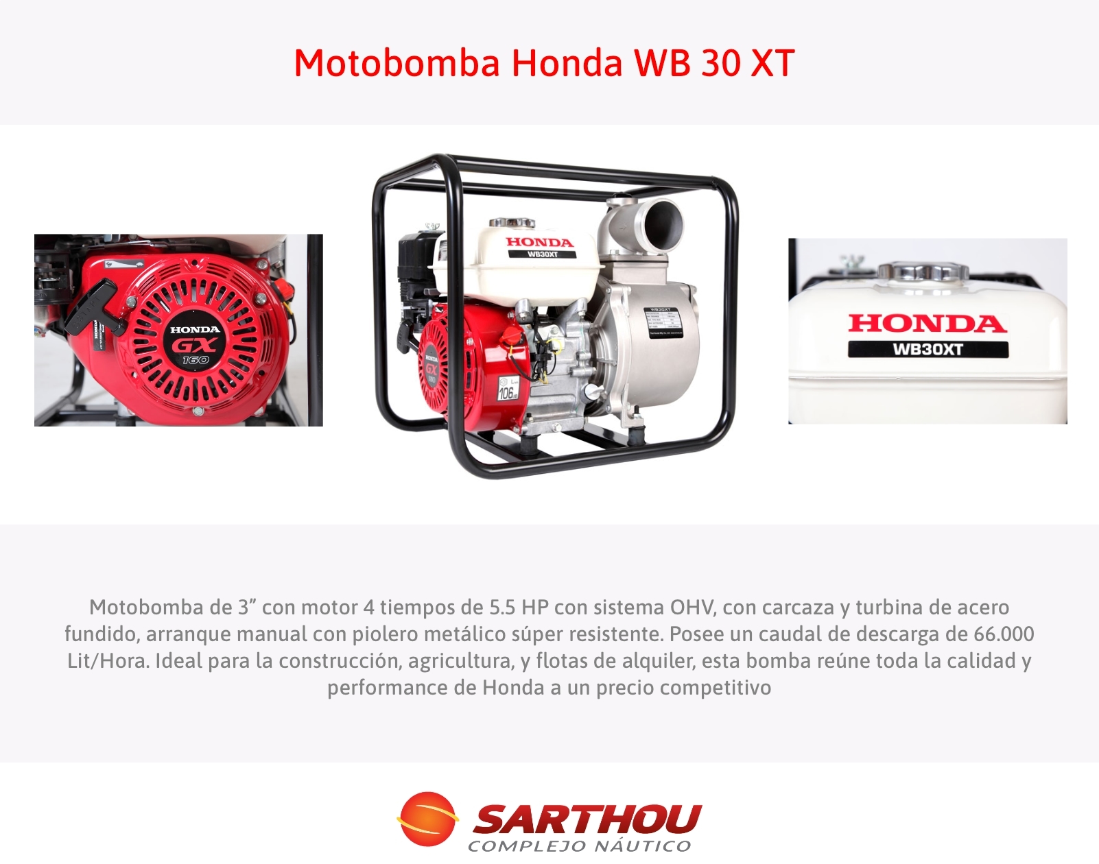 Motobomba WB 30