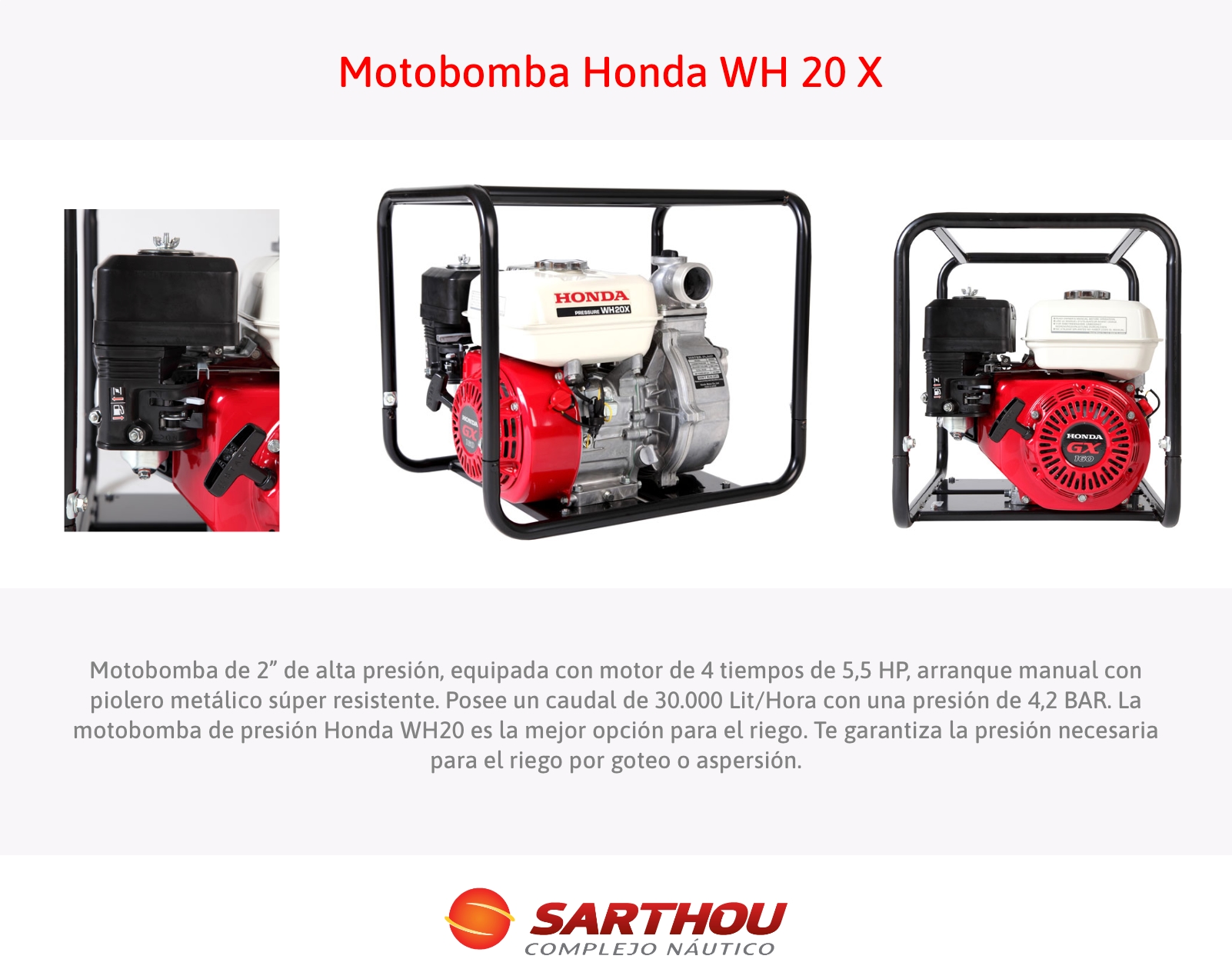 Motobomba WH 20