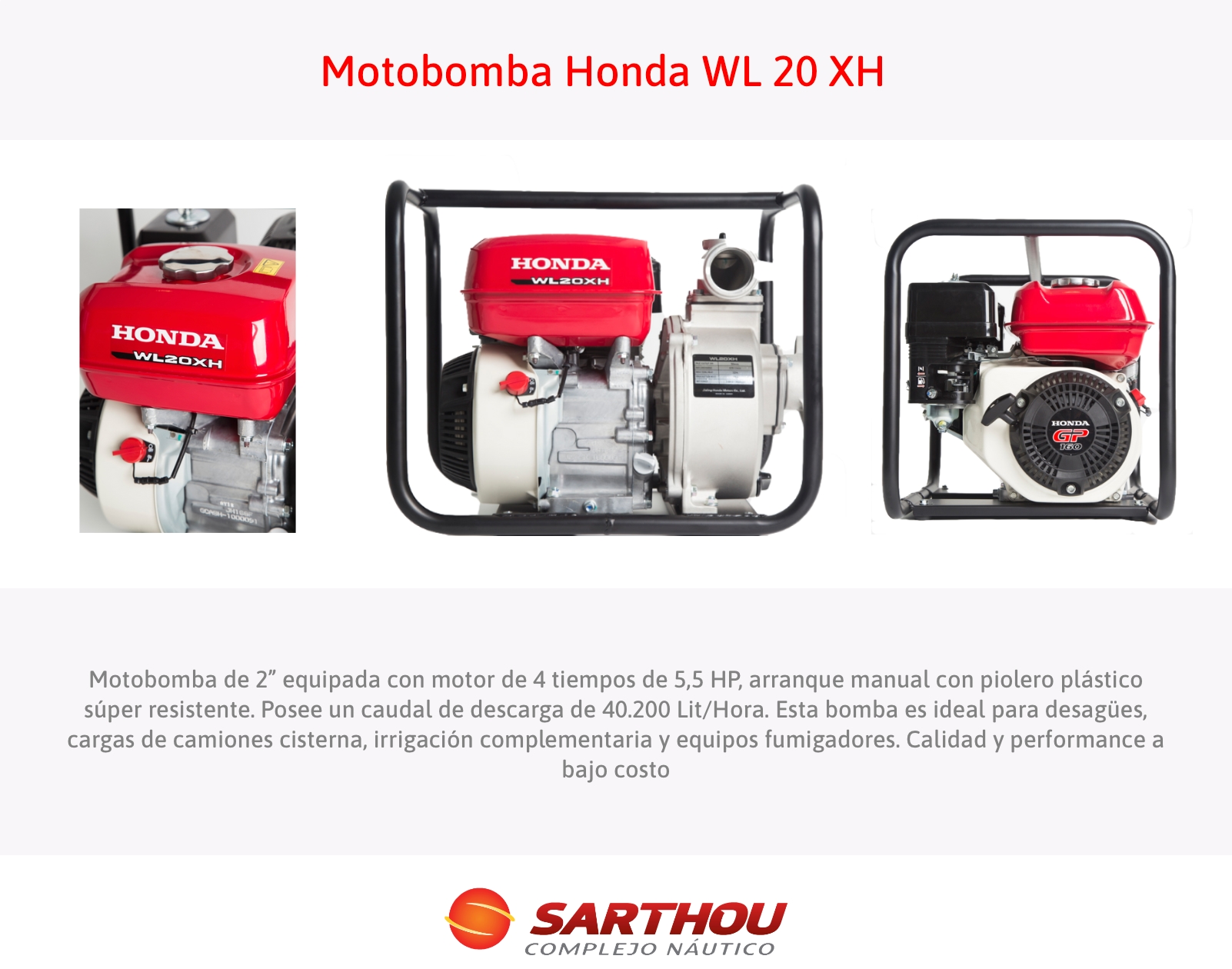 Motobomba WL 20