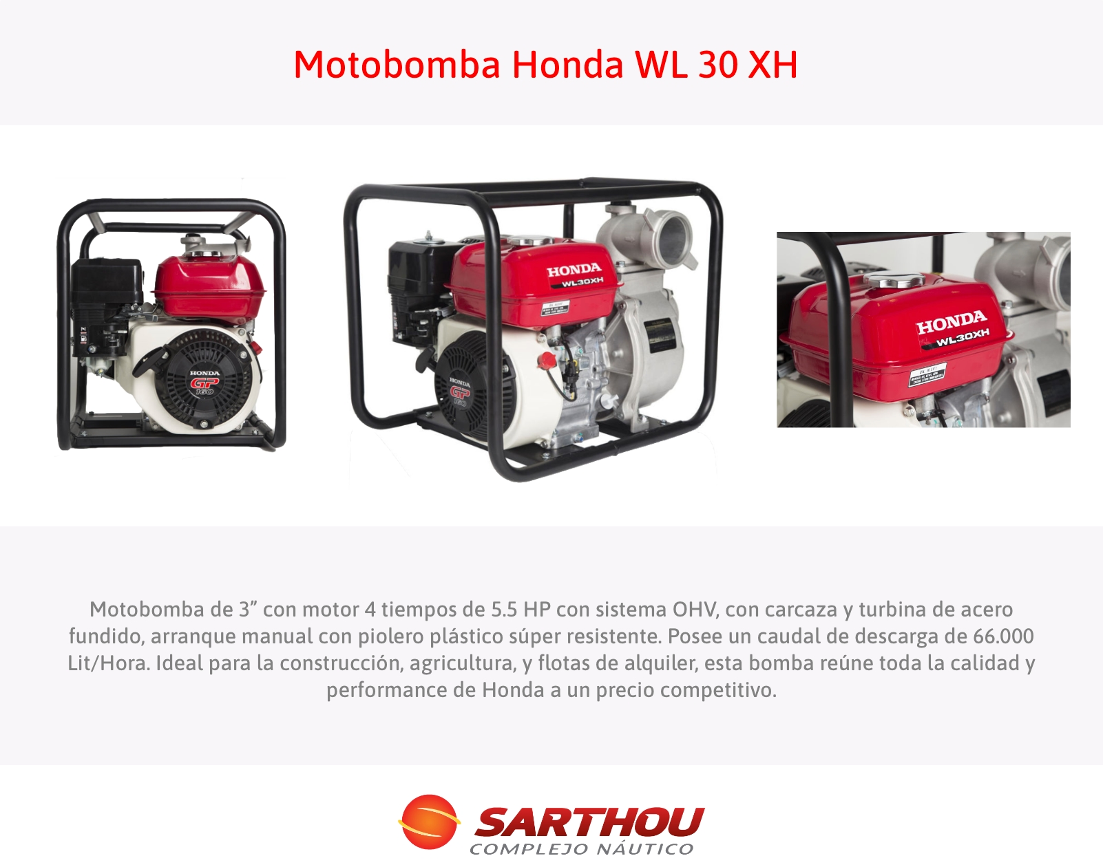 Motobomba WL 30