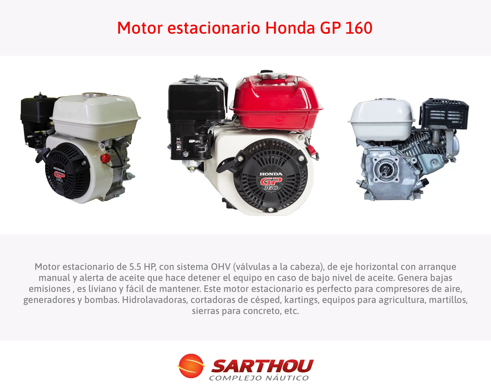 Motor estacionario GP 160