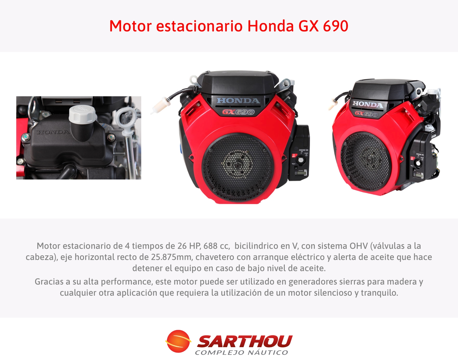 Motor estacionario GX 690