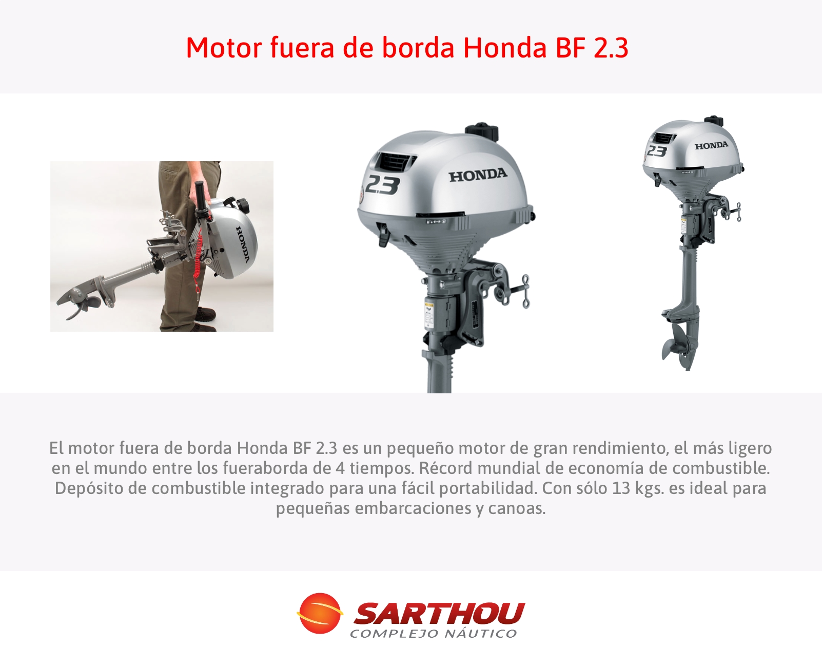 Motor fuera de borda BF 2.3
