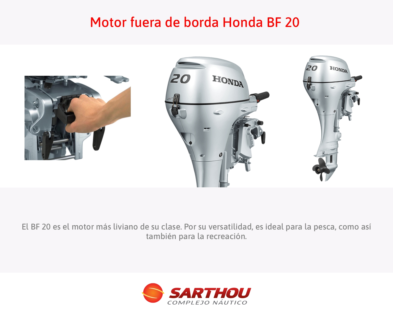 Motor fuera de borda BF 20