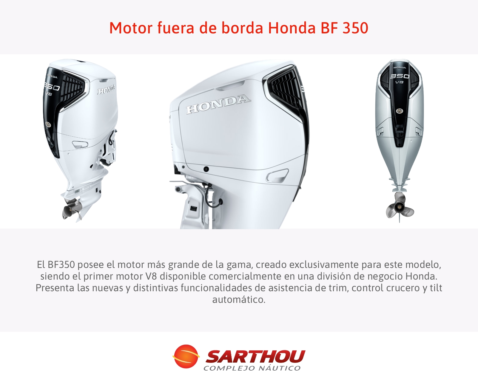 Motor fuera de borda BF 350 DBW
