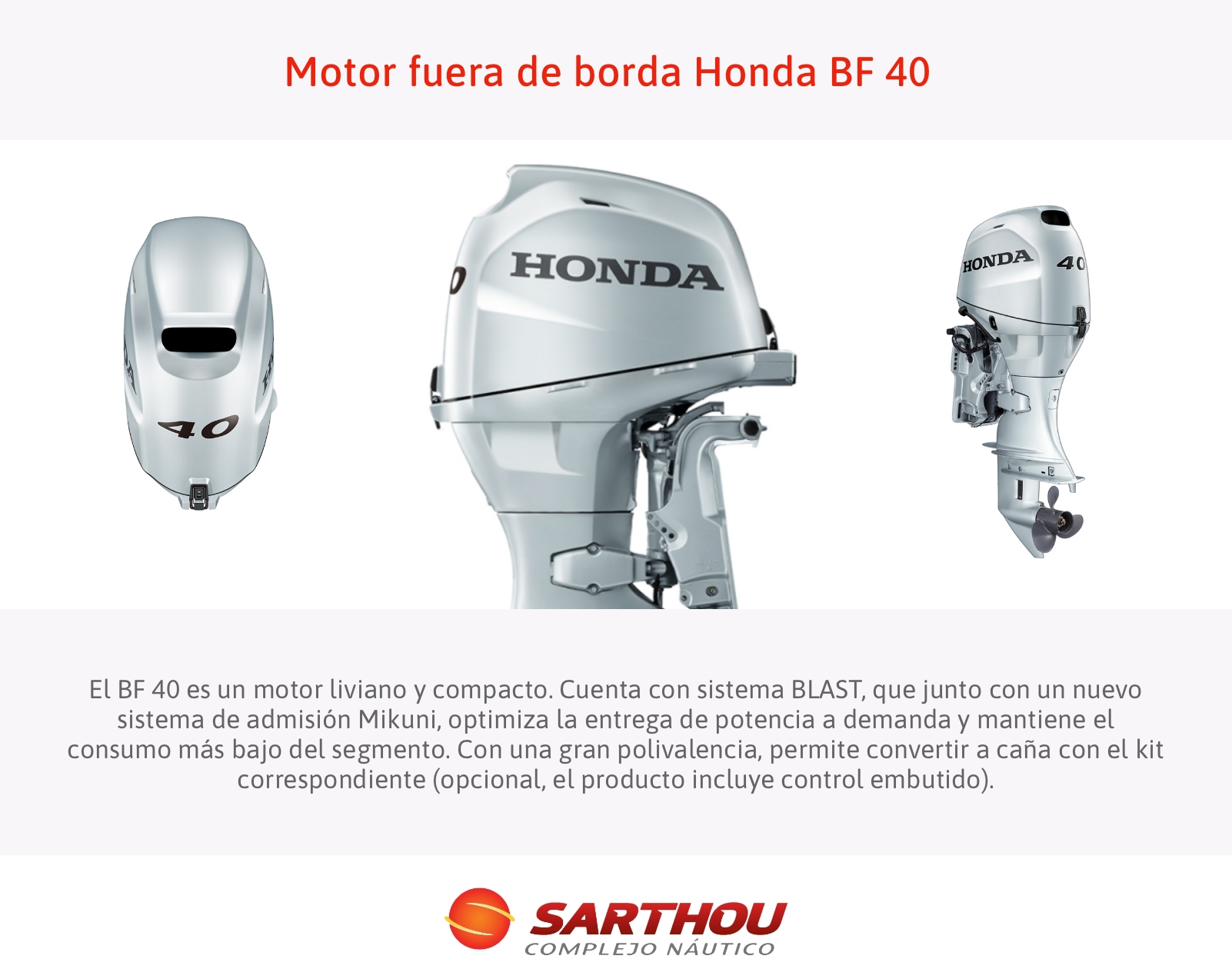 Motor fuera de borda BF 40