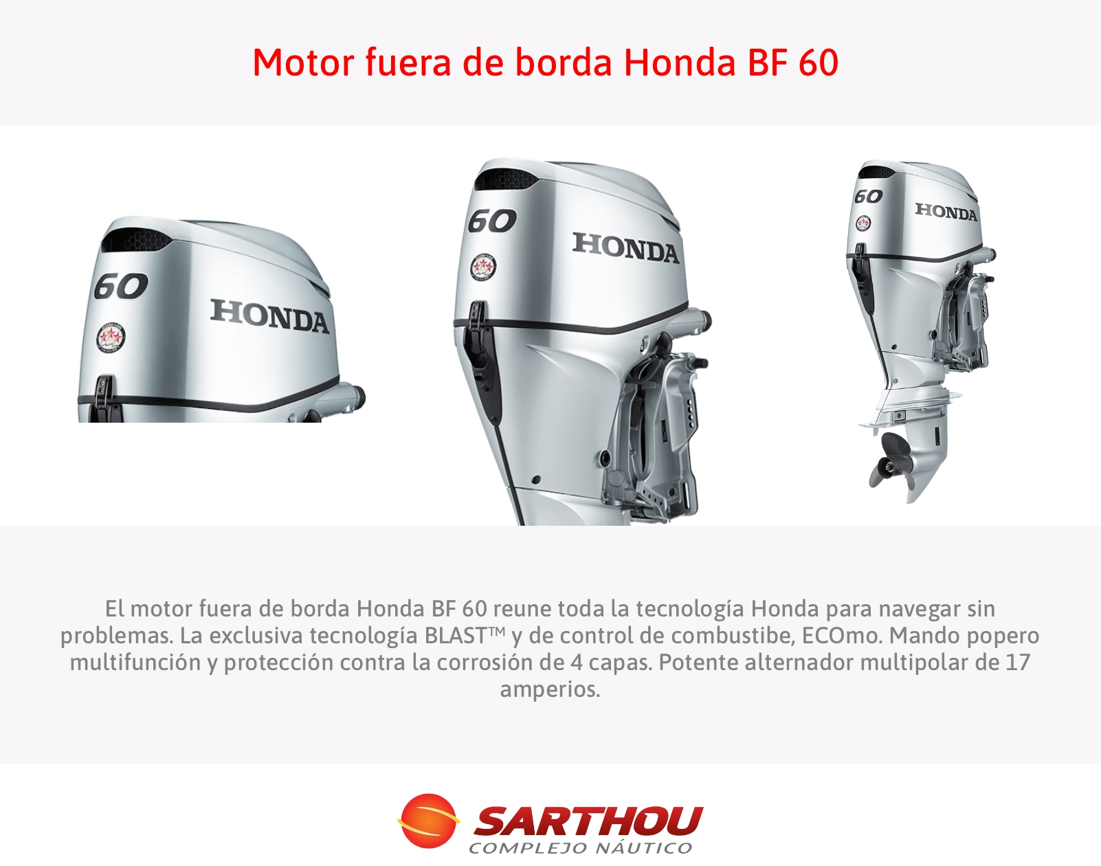 Motor fuera de borda BF 60