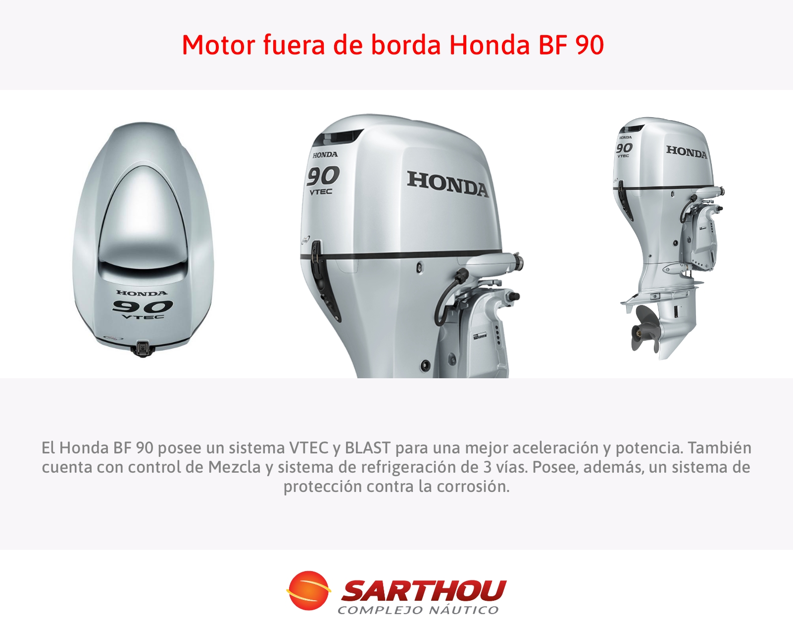Motor fuera de borda BF 90